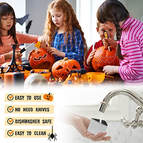 Halloween Pumpkin Carving Kit for Kids - Silver 21Pcs Pumpkin Tools Set
