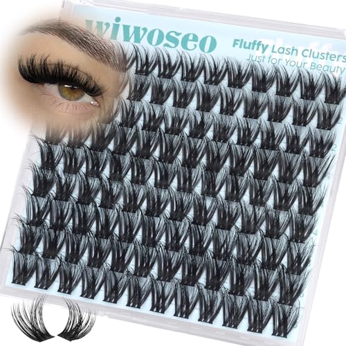 Fluffy Lash Clusters 12-16mm Wispy C Curl False Eyelash Extensions - B-Fluffy Variation