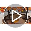 2 Pack Fall Decor 24 Inch Prelit Maple Tree with Pumpkins & LEDs - Timer