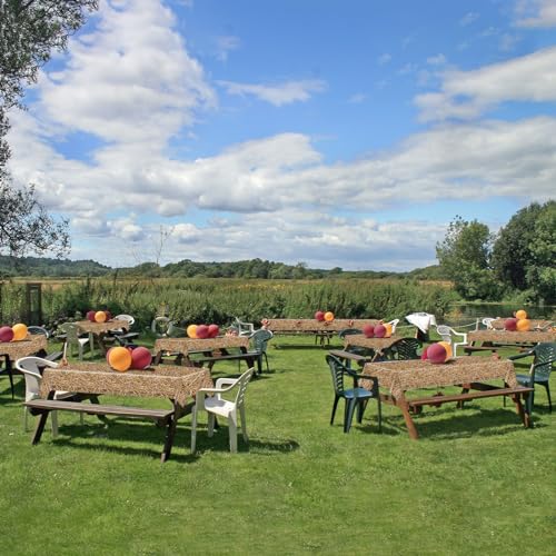 Farm Hay Tablecloth Roll 52x100 Ft Plastic Western Party Cover for Events