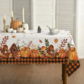 Horaldaily Fall Tablecloth 60x120 Inch Rectangular Orange Harvest Pumpkin Thanksgiving Decor
