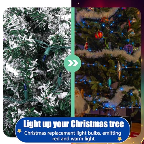 60 Count Blue Incandescent Christmas Mini Replacement Bulbs for String Lights