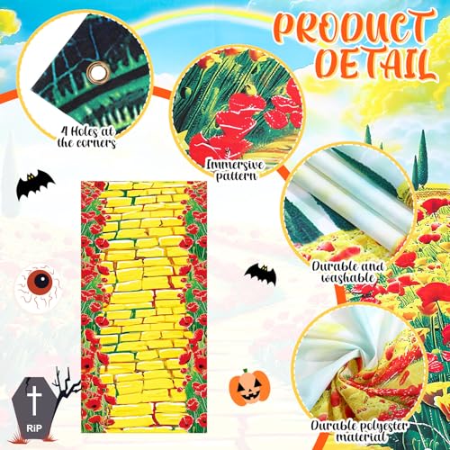 Halloween Car Decoration Kit for SUVs with Rainbow Sign and Banners