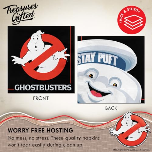 Ghostbusters Party Dinnerware Set - Serves 24 Guests, Plates & Napkins, Officially Licensed