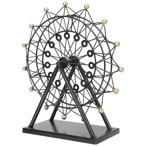 Retro Ferris Wheel Desk Decor - Iron Craft Table Ornament for Home & Office