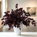 12PC Fall Artificial Plum Cimicifuga Leaves for Vase Decor - Autumn Home Accent