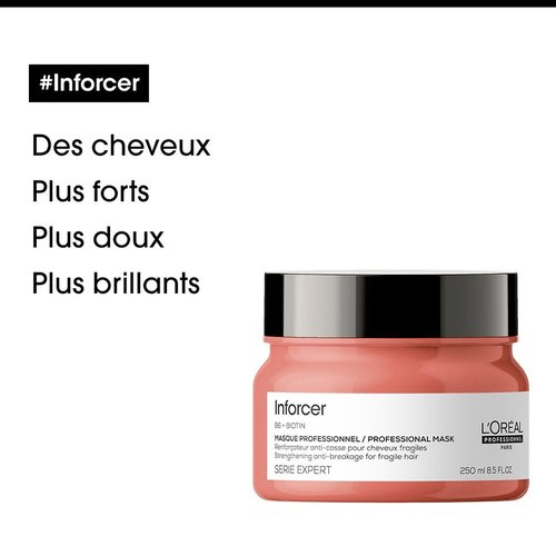 L'Oréal Professionnel Paris Inforcer Mask - Strengthens Weak & Fragile Hair with Biotin & Vitamin B6