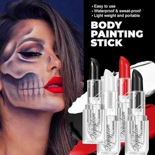 Gold Lipstick Shimmer Body Paint for Halloween and Gothic Makeup - 1 Ounce - ShimmerGold