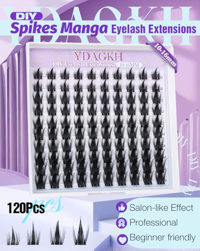 Anime Spiky Lash Clusters for Eyelash Extensions - Natural & Dramatic Styles