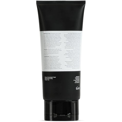 Anthony Shaving Cream for Sensitive Skin - Squalane & Eucalyptus | Soothes, Refreshes & Conditions - 6 Fl Oz