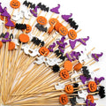 Halloween Mix Cocktail Picks - Spooky Food Skewers for Appetizers & Drinks