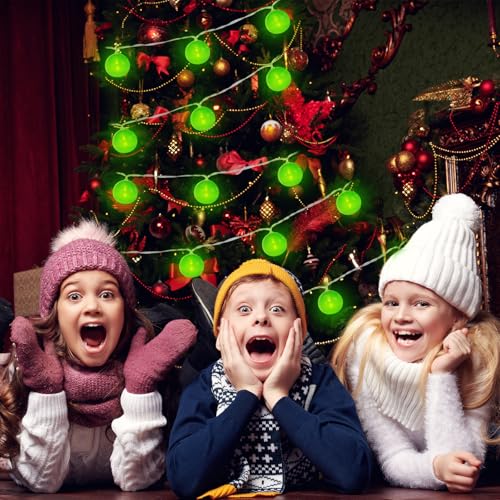 Battery Operated Green LED String Lights - 5 ft, Indoor Outdoor Decoration