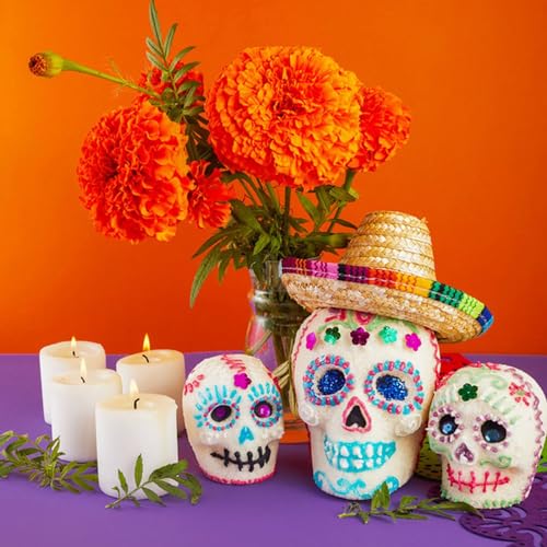 Small Mexican Straw Sombrero Hats 12 Pack - Party & Celebration Accessories