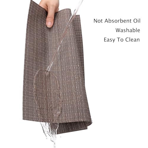 Myir JUN Set of 4 Kitchen Placemats for Dining Table - Large Non-Slip PVC
