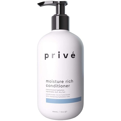 Prive Moisture Rich Conditioner - Nourishes Dry Hair & Smoothes Frizz | Organic Shea Butter (12 Oz)