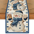 Snowman Gift Table Runner 13x60 Inch Winter Home Decor Blue Variation of THIS Listing