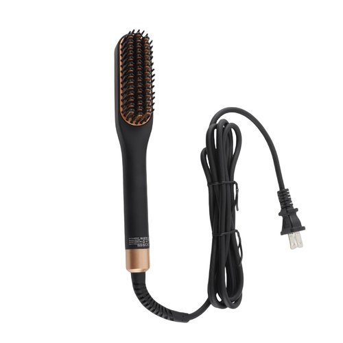 Beard Straightener, Heated Hair Straightening Brush with with 3 Adjustable Temps, Electric Beard Straightening Comb, Beard Comb, Multifunctional Beard Straightener Brush Unique Gifts for Men Women