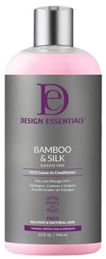 Design Essentials Leave-In Conditioner - Bamboo & Silk Thermal Protection for Natural Hair - 32 Oz