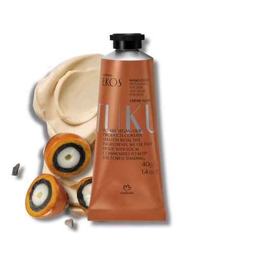 Natura Tukumã Hyaluronic Acid Hand Cream - Travel Size for Moisturizing & Anti-Aging - 1.41oz (40g)
