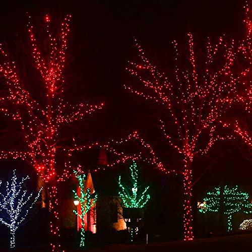 Red Christmas String Lights 132FT 400 LED Connectable Waterproof Indoor Outdoor