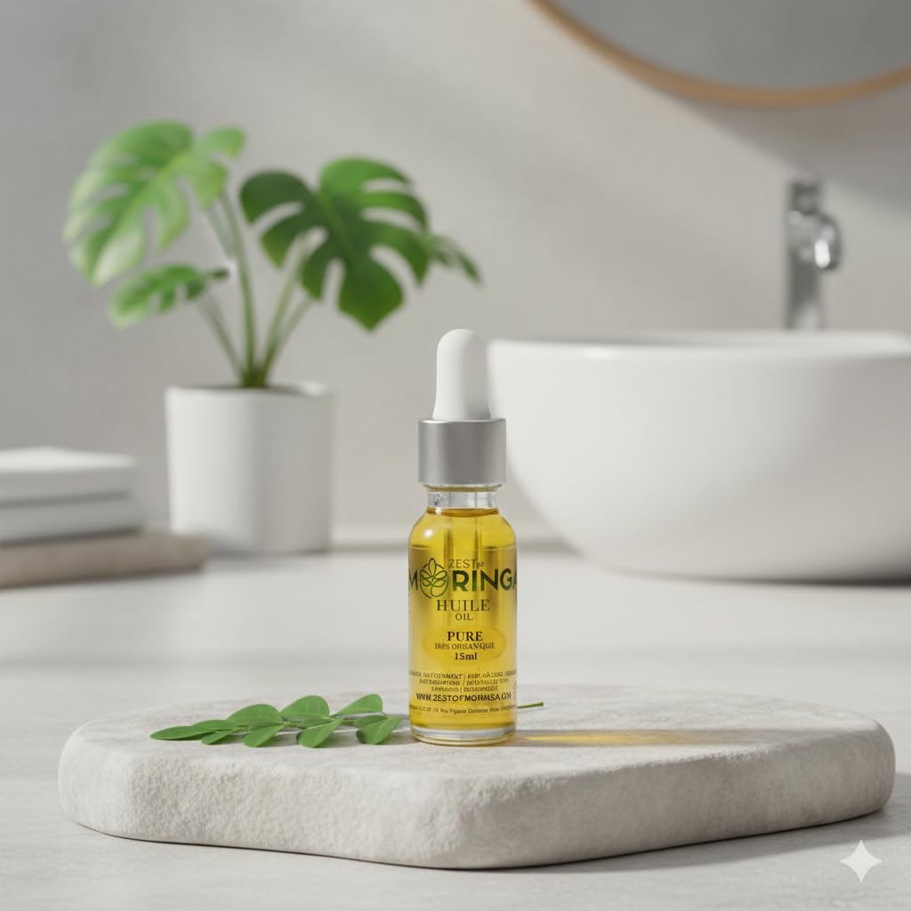 Zest Of Moringa Face Oil - 100% Pure & Organic Moringa Oil for Skin and Hair Care | 15 ML