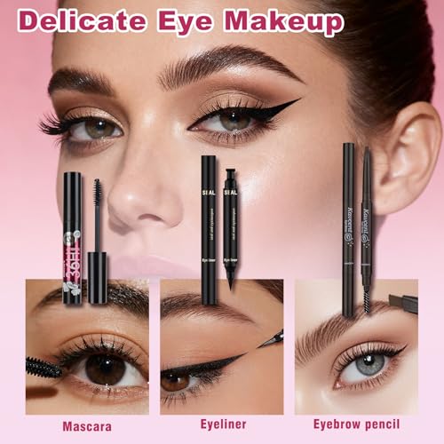 Red Makeup Gift Kit for Women and Teens Full Makeup Set for Girls