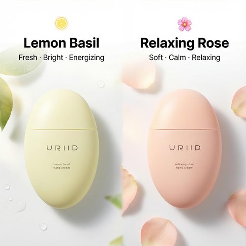 Skiennix 2-in-1 Hand Cream Set - Nourishing Lemon Basil & Relaxing Rose, 1.76 oz Each