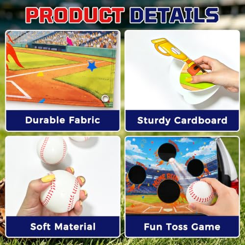 Halloween Baseball Car Decorations Kit - Trunk or Treat Display Set