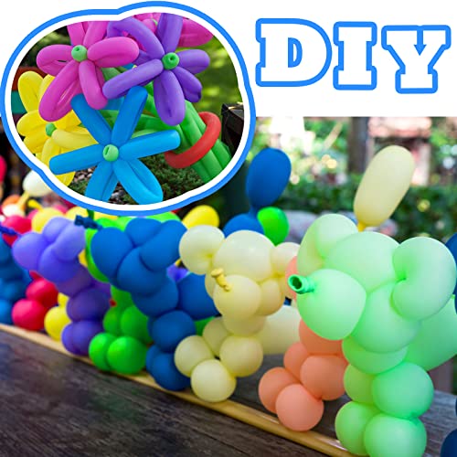 Animal Balloon Kit - 1000 Pieces, Multi-Color Twisting Balloons for Party & Classroom