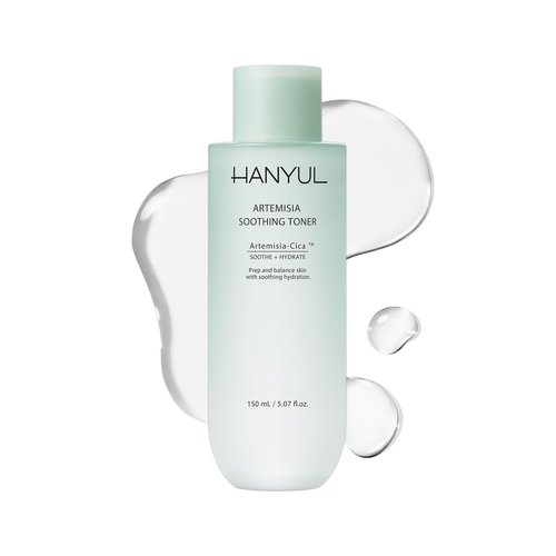 HANYUL Artemisia Soothing Toner with Centella Asiatica and Panthenol | Hydrating & Calming Facial Toner for Sensitized Skin, Skin Prep, Vegan, 5.07 fl. oz.