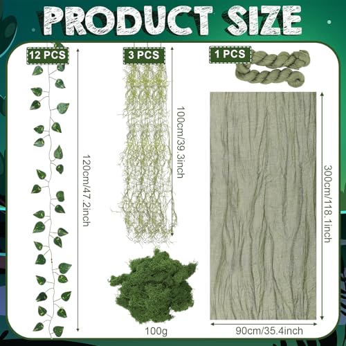 Green Monster Party Decorations Swamp Theme Halloween Decor Set