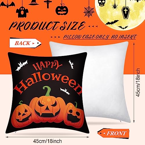 Set of 12 Halloween, Thanksgiving & Christmas Pillow Covers 18x18 Inches