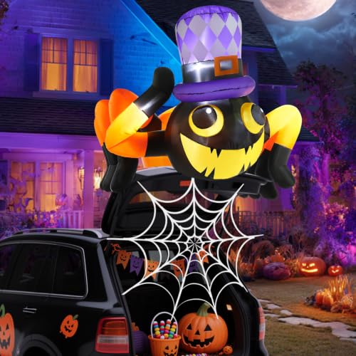 Halloween Inflatable Spider Car Decoration Kit - Spider Variation