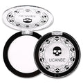UCANBE Translucent White Pressed Setting Powder for Halloween & Special Effects, Matte Finish, Long-Lasting Makeup, Portable Compact