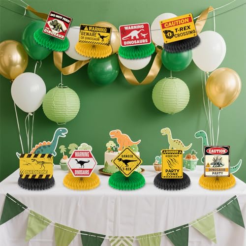 Dinosaur Party Decorations Honeycomb Centerpieces - Dinosaur Variation