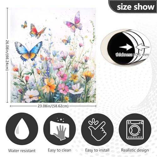 Magnetic Dishwasher Cover Panel A1 - Reusable Trimmable Kitchen Decor 23x26 Inch