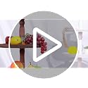 Urban Deco 3-Tier Wooden Serving Tray Stand - Brown, Rustic Farmhouse Decor
