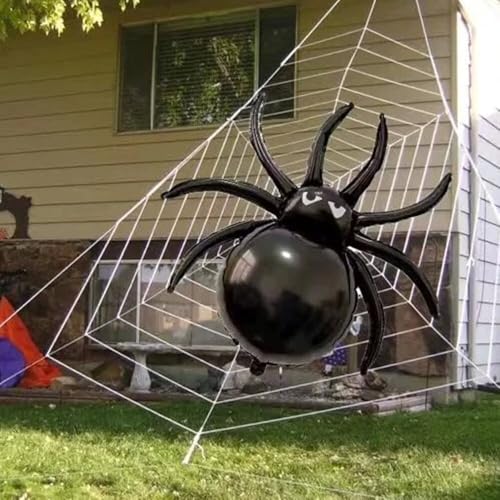 4Pcs Halloween Inflatable Spider Balloons - 32.5 Inch Outdoor Decorations