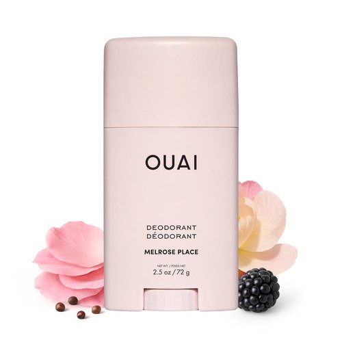 OUAI Aluminum Free Deodorant - 24-Hour Odor Control & Invisible Application - Melrose Place (2.5 oz)