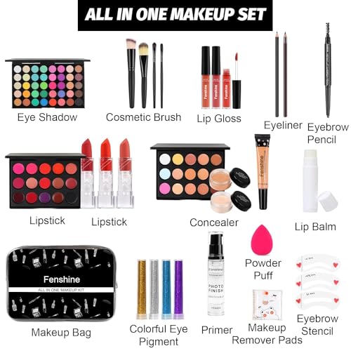 All In One Makeup Kit for Women - Type C | Complete Gift Set for Beginners