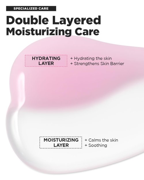 SKINRxLAB MadeCera Cream Double Essence Korean Toner 150ml (5.07fl.oz.) - Hydrating and Soothing with Milk Protein, Ceramide, Beta-Glucan - Moisturizing Strawberry Milky Toner for Irritated Skin