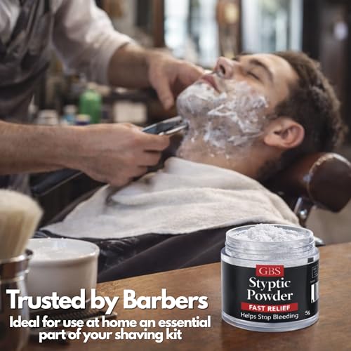 Professional Styptic Powder Jars for Shaving Nicks & Cuts - 3 Pack