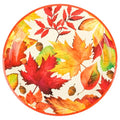 Fall Leaves Paper Plates - 7-Inch Thanksgiving Maple Leaf Dessert Plates - 24 Pack