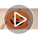 Halloween Pumpkin Placemat Set - Smile Variation, 4 Pcs Jack O Lantern Table Mats
