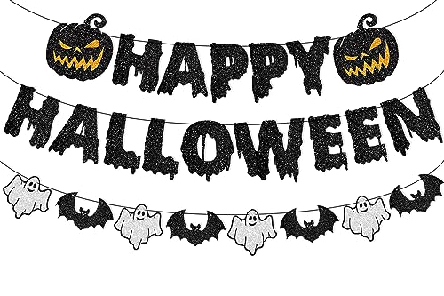 Halloween Banner Hanging Paper Garland Bloody Pumpkin Decorations - Festive Wall Backdrop - Variation of THIS listing
