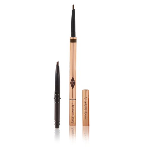 Charlotte Tilbury Brow Cheat Eyebrow Pencil - Refillable Micro-Precision with Angled Tip for Natural Strokes - 16-Hour Waterproof Wear