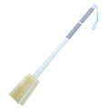 Shower Brush with Soft and Stiff Bristles, 20.5" New Extended Long Handle Back Scrubber Dual-Side Bath Brush Body Exfoliator for Wet or Dry Brushing (Grey Super Long)