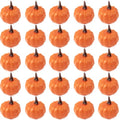 Artificial Mini Pumpkins for Fall Decor - 20 Pack, Realistic Halloween & Thanksgiving Table Centerpieces