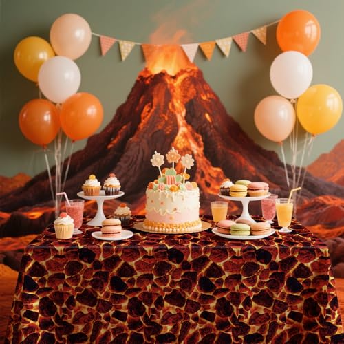 6 Pack Lava Tablecloth for Halloween & Party Decor - 51 x 86 Inches - Variation 6