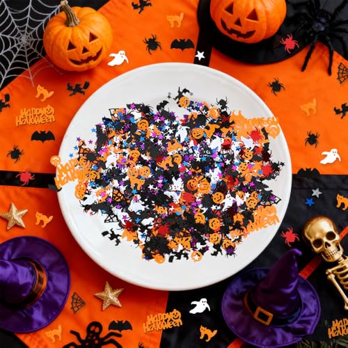 Halloween Confetti Glitter Table Decorations - Halloween Style-a
